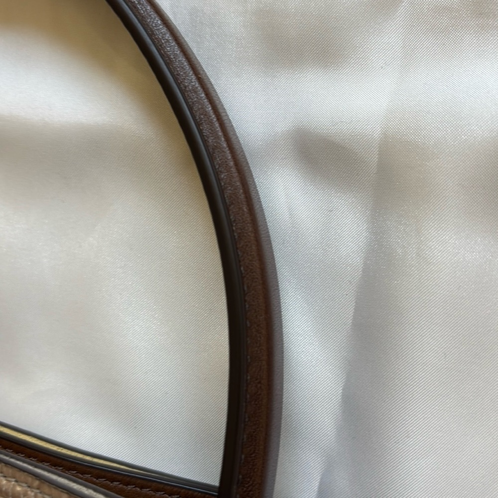 Small Lee Radziwill Embossed Leather Double Bag
Brown Shale - Picture 7 of 12